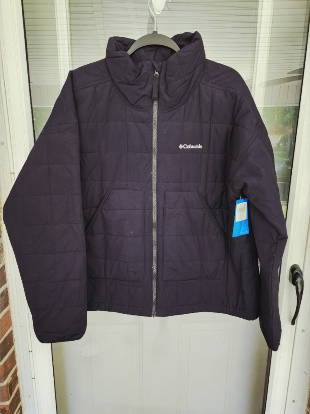 Columbia Women's XL Omni Shield Advance Repellent Black Quilted‎ Jacket
